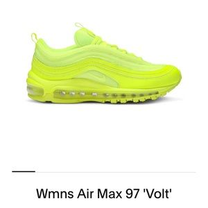 Nike AirMax 97 Neon Triple Volt Sneakers Size 9
